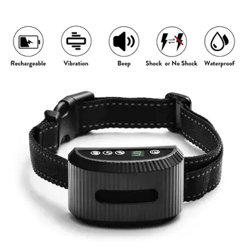 Waterproof Silver Dog Anti Bark Collar Gold Dog Training Collar Rechargeable Shock Electronic Anti Barking Collars For Dogs
Waterproof Silver Dog Anti Bark Collar Gold Dog Training Collar Rechargeable Shock Electronic Anti Barking Collars For Dogs