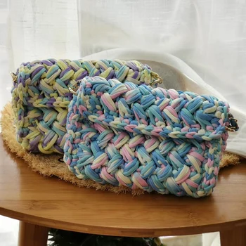 Colorful Handmade Weave Women Crossbody Bags For Women Chain Knitting Women Shoulder Bag Female Hand-woven Bags Women's Bag Sac
Colorful Handmade Weave Women Crossbody Bags For Women Chain Knitting Women Shoulder Bag Female Hand-woven Bags Women's Bag Sac
