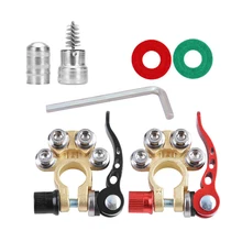 2PCS Auto Cables Connectors Car Battery Bornes Main Cable Post Clamp Terminal Screw Connection Positive & Negative For Car Truck
2PCS Auto Cables Connectors Car Battery Bornes Main Cable Post Clamp Terminal Screw Connection Positive & Negative For Car Truck