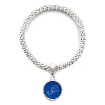 Star Universe Scorpio Constellation Pattern Sliver Bracelet Round Pendant Jewelry Chain
Star Universe Scorpio Constellation Pattern Sliver Bracelet Round Pendant Jewelry Chain