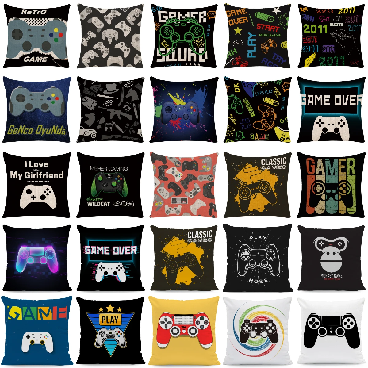 Creative Vintage Gamepads Print Linen Cushion Covers Games Fans Kids Room Sofa Decorative Pillows Cover Home Decor Throw Pillows
Creative Vintage Gamepads Print Linen Cushion Covers Games Fans Kids Room Sofa Decorative Pillows Cover Home Decor Throw Pillows