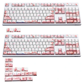 110 128 Keys Cherry Profile PBT Keycaps Full Set Mechanical Keyboard Keycaps PBT Dye-Sublimation Cherry Blossom Keycaps
110 128 Keys Cherry Profile PBT Keycaps Full Set Mechanical Keyboard Keycaps PBT Dye-Sublimation Cherry Blossom Keycaps