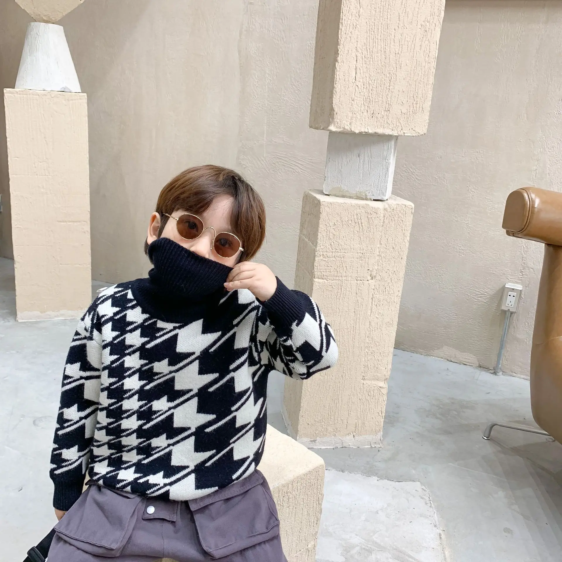 Boys Sweaters 2020 Autumn and Winter New Children Clothes Turtleneck Sweater Boys Korean Pullover
Boys Sweaters 2020 Autumn and Winter New Children Clothes Turtleneck Sweater Boys Korean Pullover