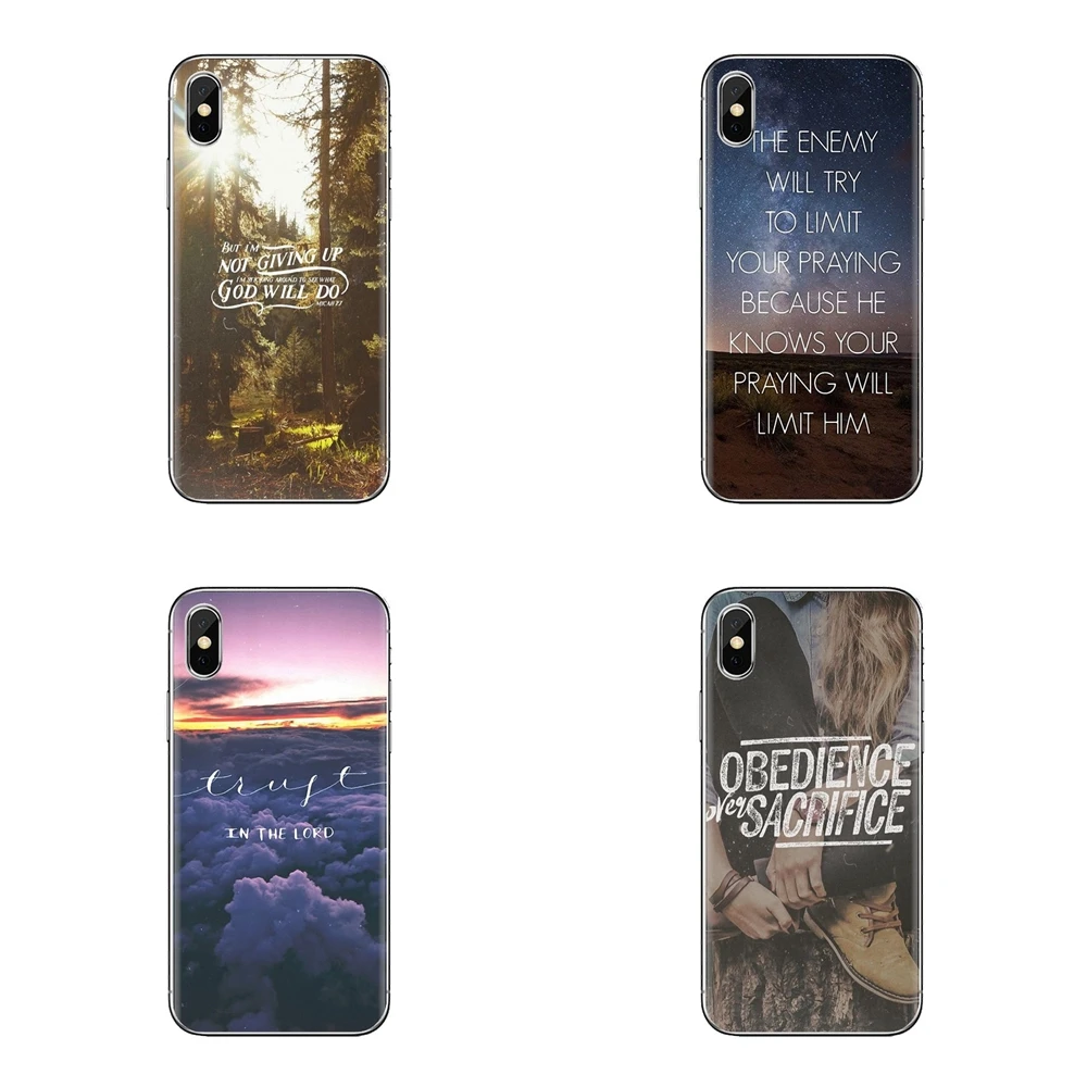 Для samsung Galaxy S3 S4 S5 мини S6 S7 край S8 S9 S10 Plus Note 3 4 5 8 9 Faith Кристиан Inspirate пословицы чехол
