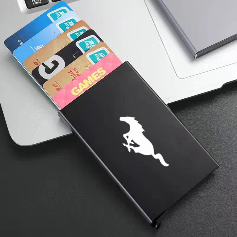 Smart Thin ID Card Case RFID Anti-theft Unisex Automatically Solid Metal Bank Credit Card Holder For Ford Mustang GT SHELBY
Smart Thin ID Card Case RFID Anti-theft Unisex Automatically Solid Metal Bank Credit Card Holder For Ford Mustang GT SHELBY