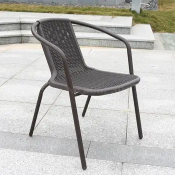 Outdoor Chair Courtyard Single Plastic Rattan Chair Stool Balcony Tea Chair Household Leisure Outdoor Garden Backrest Chair
Outdoor Chair Courtyard Single Plastic Rattan Chair Stool Balcony Tea Chair Household Leisure Outdoor Garden Backrest Chair