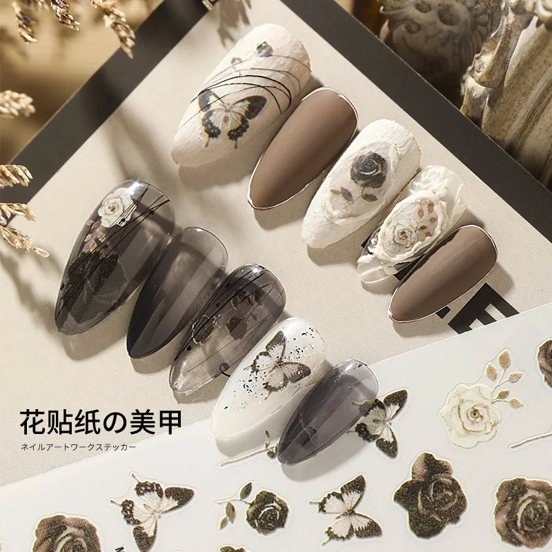 Newly Arrived 3D Nail Sticker Decal Butterfly Retro Small Pattern Design Glue Sticker Manicure Decoration
Newly Arrived 3D Nail Sticker Decal Butterfly Retro Small Pattern Design Glue Sticker Manicure Decoration