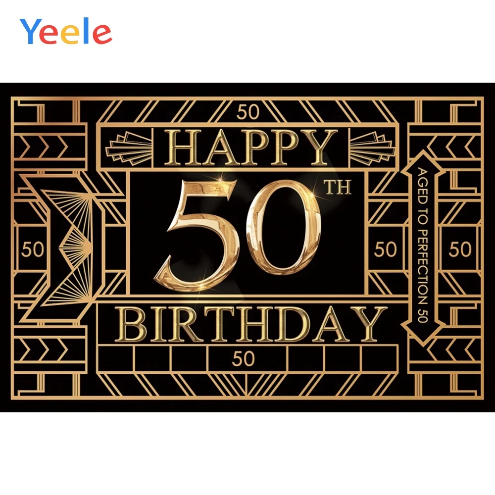 Yeele 50th Birthday Party Backdrop Retro Flapper Golden Building Photography Background Customized Activity Celebration Banner
Yeele 50th Birthday Party Backdrop Retro Flapper Golden Building Photography Background Customized Activity Celebration Banner