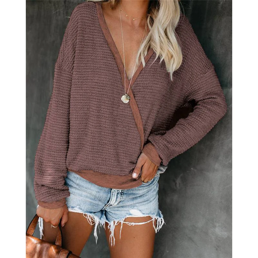 Women's V-neck Long-sleeved Sweater 2019 Fashion Sexy Deep V Neck Sweater Women's Pullover Casual Slim Bottoming Sweaters Oc12
Women's V-neck Long-sleeved Sweater 2019 Fashion Sexy Deep V Neck Sweater Women's Pullover Casual Slim Bottoming Sweaters Oc12