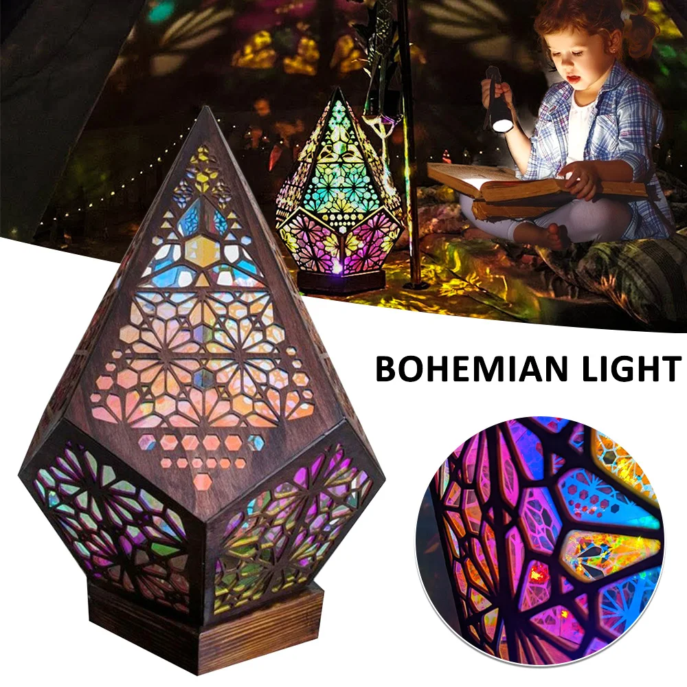 Bohemian Projection Lamp USB Table Lamps Colorful Light Starry Sky Night Lamp Bohemian Style Decor Gift for Home Art Crafts
Bohemian Projection Lamp USB Table Lamps Colorful Light Starry Sky Night Lamp Bohemian Style Decor Gift for Home Art Crafts