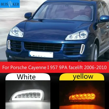 LED DRL For Porsche Cayenne I 957 9PA facelift 2006-2010 White DRL Yellow Turn Signal Fog Cover Daytime Running Lights Kits 
LED DRL For Porsche Cayenne I 957 9PA facelift 2006-2010 White DRL Yellow Turn Signal Fog Cover Daytime Running Lights Kits