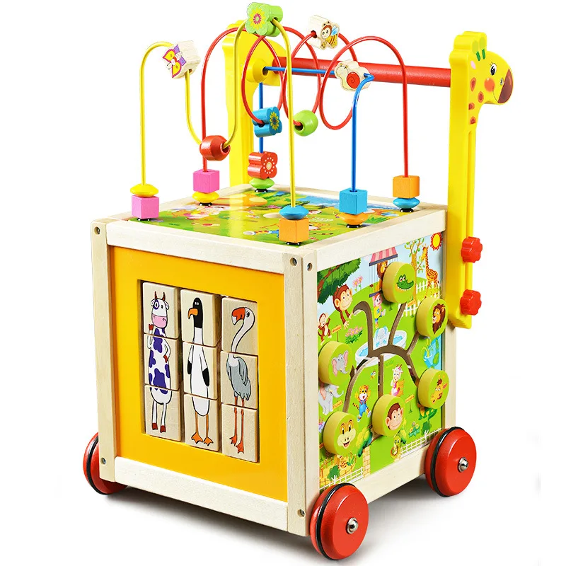 Bead-stringing Toy Baby Walker Solid Wood of Cart Infant Anti-Falling Multi-functional Wooden Baby Walker CHILDREN'S Toy
Bead-stringing Toy Baby Walker Solid Wood of Cart Infant Anti-Falling Multi-functional Wooden Baby Walker CHILDREN'S Toy