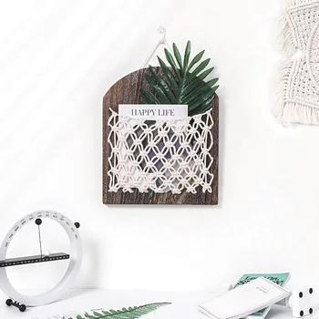 Bohemia Wood Magazine Storage Basket Wood Debris Shelf Organizer Rack Woven Hanging Pocket Wall Decoration Home Deco
Bohemia Wood Magazine Storage Basket Wood Debris Shelf Organizer Rack Woven Hanging Pocket Wall Decoration Home Deco
