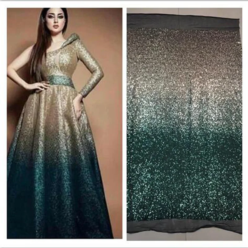 (5yards/pc) high quality gradient gold green African sequins lace French net lace fabric for bling bling party dress FJY105
(5yards/pc) high quality gradient gold green African sequins lace French net lace fabric for bling bling party dress FJY105