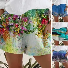 Hot Sales Women Floral Print Loose Thin Elastic Waist Pocket Casual Shorts for Daily Wear 
Hot Sales Women Floral Print Loose Thin Elastic Waist Pocket Casual Shorts for Daily Wear