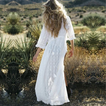 Mossha Lace bikini cover up female White swimwear women bathing suit Drawstring beach dress 2020 Tassel tunic kaftan Sexy kimono
Mossha Lace bikini cover up female White swimwear women bathing suit Drawstring beach dress 2020 Tassel tunic kaftan Sexy kimono