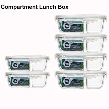 Food Glass Meal Prep Containers 2 Compartment leakproof borosilicate Lunch box Bento Box with lids Freezer Microwave oven
Food Glass Meal Prep Containers 2 Compartment leakproof borosilicate Lunch box Bento Box with lids Freezer Microwave oven