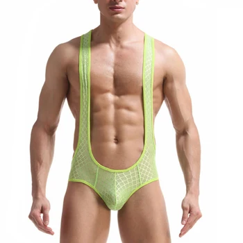 Men Mesh Bodysuit See Through Briefs U Convex Style Panties Stretch Wrestling Singlet Suspender Short Leotard Wetlook Clubwear 
Men Mesh Bodysuit See Through Briefs U Convex Style Panties Stretch Wrestling Singlet Suspender Short Leotard Wetlook Clubwear