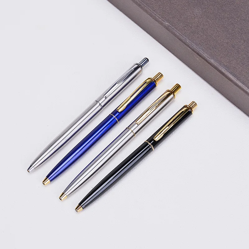 New Style Creative Gift Metal Signing Pen Holster Signing Pen Customizable Logo Click Metal Ballpoint Pen
New Style Creative Gift Metal Signing Pen Holster Signing Pen Customizable Logo Click Metal Ballpoint Pen