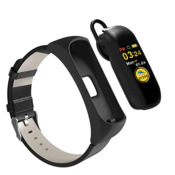 Both Bluetooth headset and smart bracelet call heart rate blood pressure sleep monitoring business bracelet 
Both Bluetooth headset and smart bracelet call heart rate blood pressure sleep monitoring business bracelet