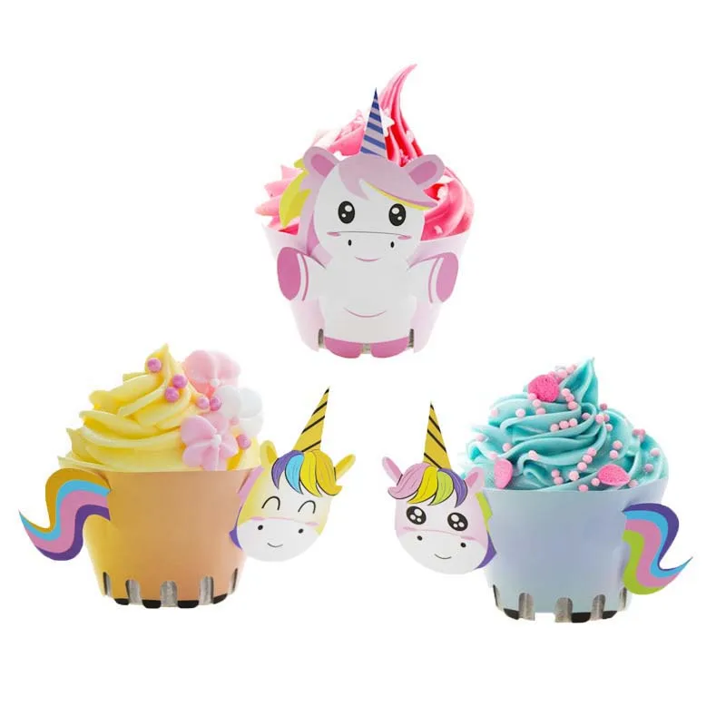 12pcs Cartoon Unicorn Cupcake Wrappers for Unicorn Birthday Party Cake Decorations Kids Unicorn Party Baby Shower Supplies 
12pcs Cartoon Unicorn Cupcake Wrappers for Unicorn Birthday Party Cake Decorations Kids Unicorn Party Baby Shower Supplies
