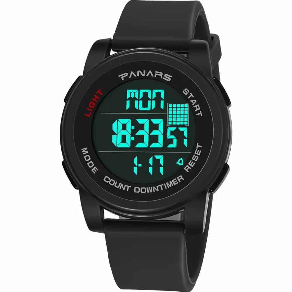Functional Sports Waterproof Date Display Luminous Alarm Men's Electronic Watch Digital Watch Men Water Resistant #4N06
Functional Sports Waterproof Date Display Luminous Alarm Men's Electronic Watch Digital Watch Men Water Resistant #4N06