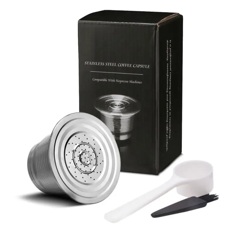 High-quality Durable Stainless Steel Coffee Capsule Filter Capsule Shell Recycling Equipment Metal Powder Shell With Spoon
High-quality Durable Stainless Steel Coffee Capsule Filter Capsule Shell Recycling Equipment Metal Powder Shell With Spoon