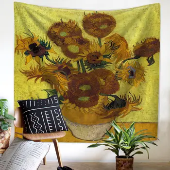 Sunflower Decorative Tapestry World Famous Painting Wall Cloth Study Room Bar Hotel Background Artistic Decor
Sunflower Decorative Tapestry World Famous Painting Wall Cloth Study Room Bar Hotel Background Artistic Decor