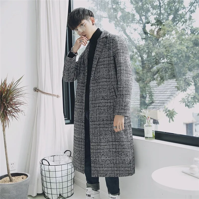 Chic Plaid Men Trench Coat Brand Turn-down Collar Slim Couple Unisex Overcoat Autumn Winter Elegant Teenager Long Jacket S-XXL
Chic Plaid Men Trench Coat Brand Turn-down Collar Slim Couple Unisex Overcoat Autumn Winter Elegant Teenager Long Jacket S-XXL