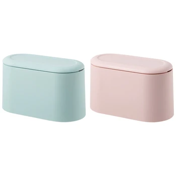 2 Pcs Waste Bin Small Trash Can Mini Desktop Litter Trash Tabletop Trashbox for Desk Car Trash Bin, Blue & Pink
2 Pcs Waste Bin Small Trash Can Mini Desktop Litter Trash Tabletop Trashbox for Desk Car Trash Bin, Blue & Pink