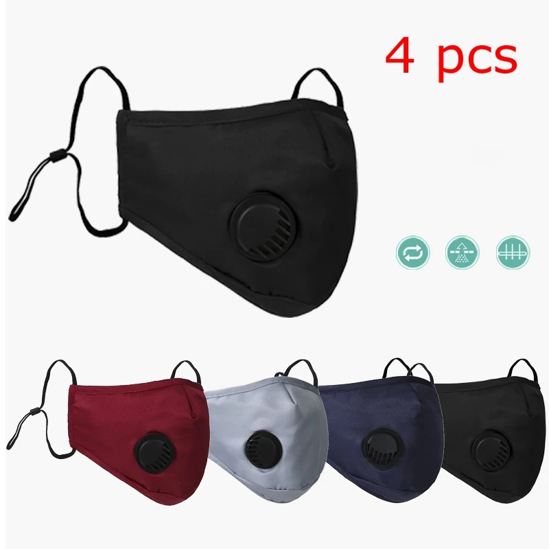 4 Pcs PM2.5 Anti-fog Mask Anti-Dust With Valve 5-layer filter Mask Unisex Mouth Face Masks Breathable Washable Masks Windproof
4 Pcs PM2.5 Anti-fog Mask Anti-Dust With Valve 5-layer filter Mask Unisex Mouth Face Masks Breathable Washable Masks Windproof