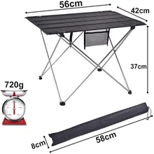 

Portable Foldable Desk Camping Table Home Barbecue Picnic Ultralight Aluminium Hiking Climbing Picnic Folding Tables Outdoor