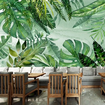 Custom Photo Wall Murals Abstract Green Banana Leaf Living Room Sofa TV Background Non-woven Large Mural Wallpaper Wall Covering
Custom Photo Wall Murals Abstract Green Banana Leaf Living Room Sofa TV Background Non-woven Large Mural Wallpaper Wall Covering