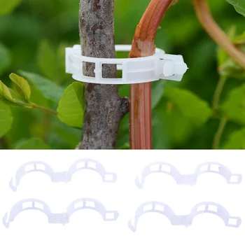 

100pcs Durable 25mm Plastic Plant Support Clips For Types Plants Hanging Vine Garden Greenhouse Vegetables Garden Ornament