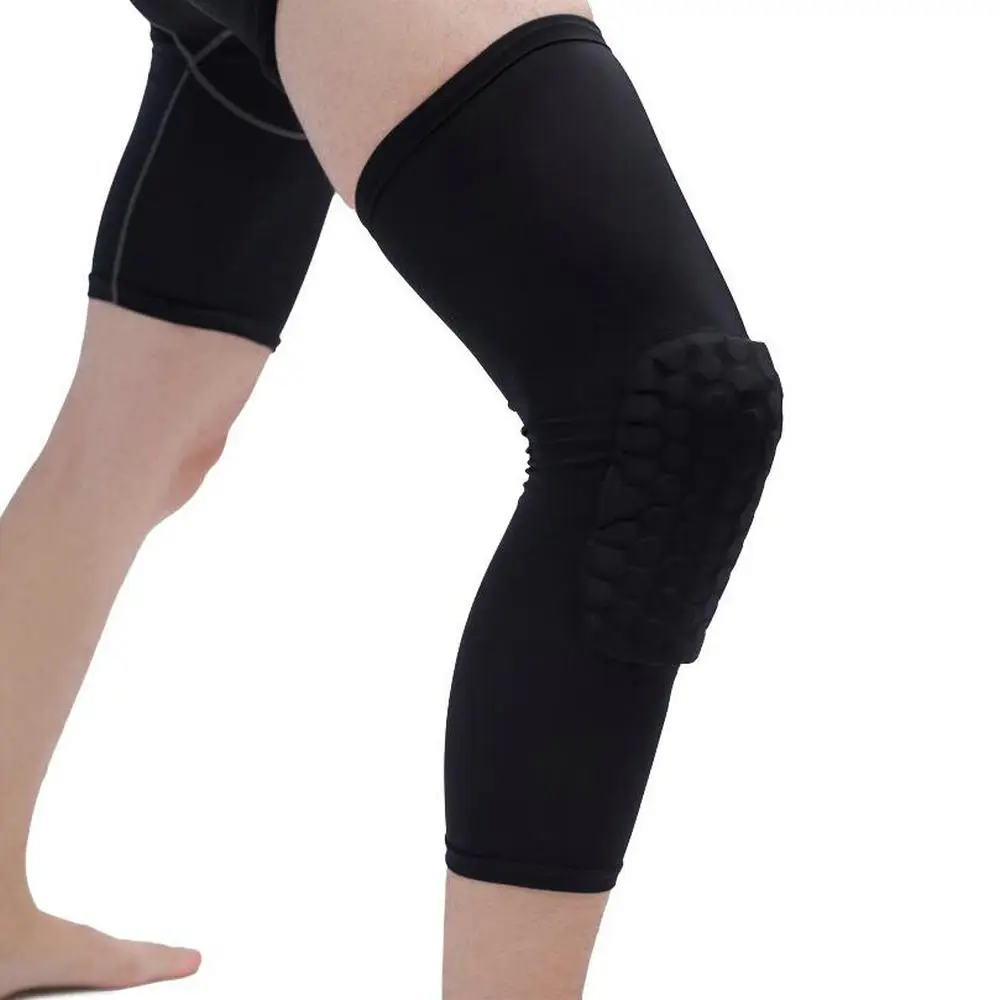 1 PC Sport Safety Knee Pads Anti-collision Honeycomb Brace Long Short Volleyball Basketball Kneepad Protective Gear (10)