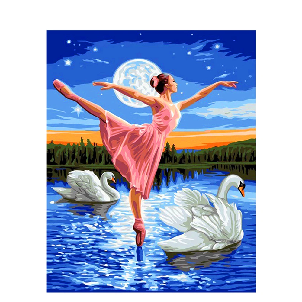Swan Dancer Theme Painting by Numbers with Combo Inner Frame Packed in Colorful Box with 4050 size Colorful Canvas and Brushs
Swan Dancer Theme Painting by Numbers with Combo Inner Frame Packed in Colorful Box with 4050 size Colorful Canvas and Brushs