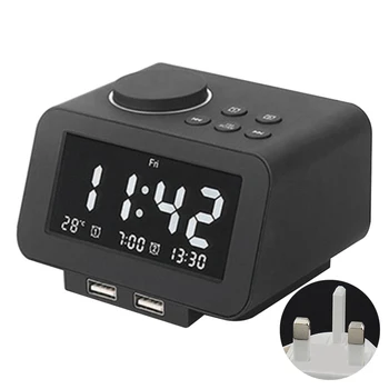 Digital Alarm Clock Home Decor Temperature Snooze FM Radio Bedside Weekday Weekend Dimmer With USB Port Bedroom LCD Display
Digital Alarm Clock Home Decor Temperature Snooze FM Radio Bedside Weekday Weekend Dimmer With USB Port Bedroom LCD Display