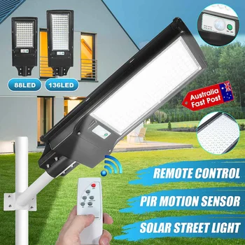 100W/200W LED Outdoor Lighting Wall Lamp Solar Street Light IP67 Solar Powered Remote Radar Motion Light Control for Garden Yard
100W/200W LED Outdoor Lighting Wall Lamp Solar Street Light IP67 Solar Powered Remote Radar Motion Light Control for Garden Yard