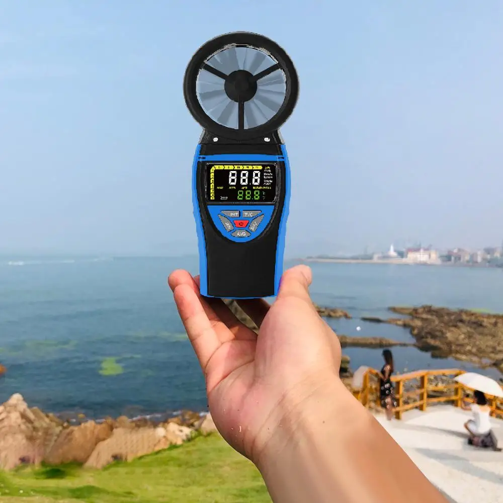 Holdpeak HP-8805 Color Screen Display High Class Digital Anemometer Wind Speed Meter for Measuring Wind Speed, Temperature
Holdpeak HP-8805 Color Screen Display High Class Digital Anemometer Wind Speed Meter for Measuring Wind Speed, Temperature