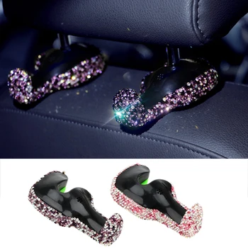 LEEPEE 1 Piece Universal Bling Bling Artificial Crystal Diamond Headrest Hanger Hideable Car Back Seat Hook Random Side
LEEPEE 1 Piece Universal Bling Bling Artificial Crystal Diamond Headrest Hanger Hideable Car Back Seat Hook Random Side