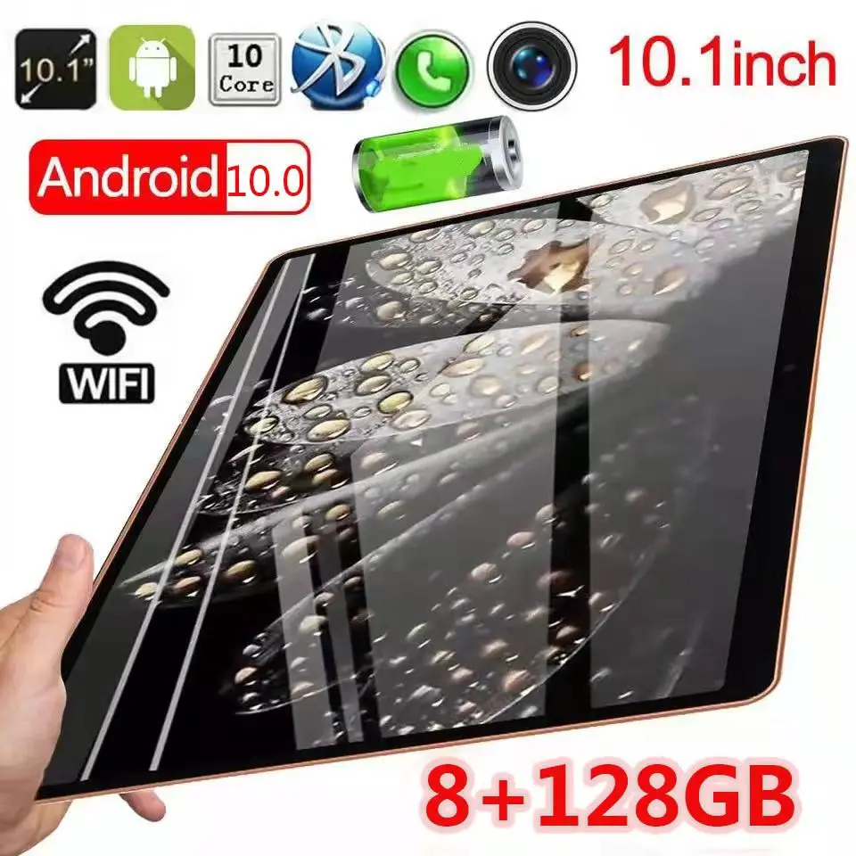 

Android 10.0 OS 10.1 Inch Octa Core 4G Tablet PC 8GB RAM 128GB ROM 1280*800 IPS Tablets