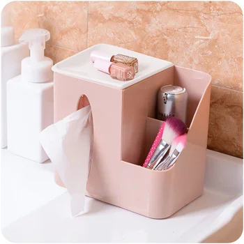 Simple Desktop Organizer Plastic Tissue Box Remote Control Holder Sundries Container for Home Office (Pink)
Simple Desktop Organizer Plastic Tissue Box Remote Control Holder Sundries Container for Home Office (Pink)