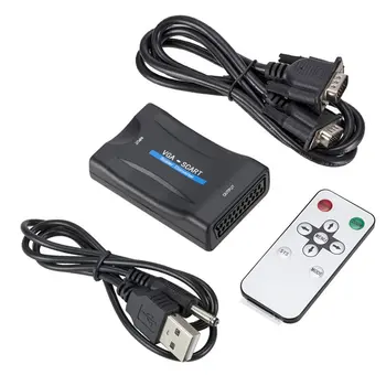 Vga To Scart Video Audio Converter Signal Adapter Fr Hd Tv Dvd Box Monitor Interface Tv Signal Black
Vga To Scart Video Audio Converter Signal Adapter Fr Hd Tv Dvd Box Monitor Interface Tv Signal Black
