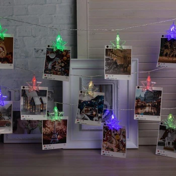 Garland "Thread" 4.5 m with attachments "Clothespins-stars", IP20, transparent thread, 20 LED, RG / RB glow, blinking, 220 V
Garland "Thread" 4.5 m with attachments "Clothespins-stars", IP20, transparent thread, 20 LED, RG / RB glow, blinking, 220 V