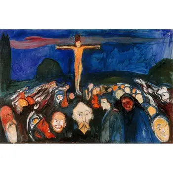 2 Hand Painted Art Paintings by College Teachers - golgotha Christian Edvard Munch - Oil Painting on Canvas
2 Hand Painted Art Paintings by College Teachers - golgotha Christian Edvard Munch - Oil Painting on Canvas