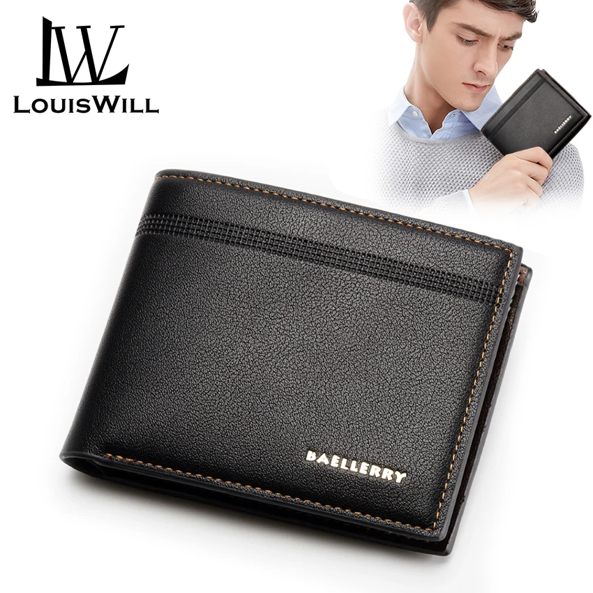 LouisWill Men Wallets Short Wallets Soft PU Leather Purse Bifold Wallet Money Cash Purses Clasp Coin Pouch 
LouisWill Men Wallets Short Wallets Soft PU Leather Purse Bifold Wallet Money Cash Purses Clasp Coin Pouch