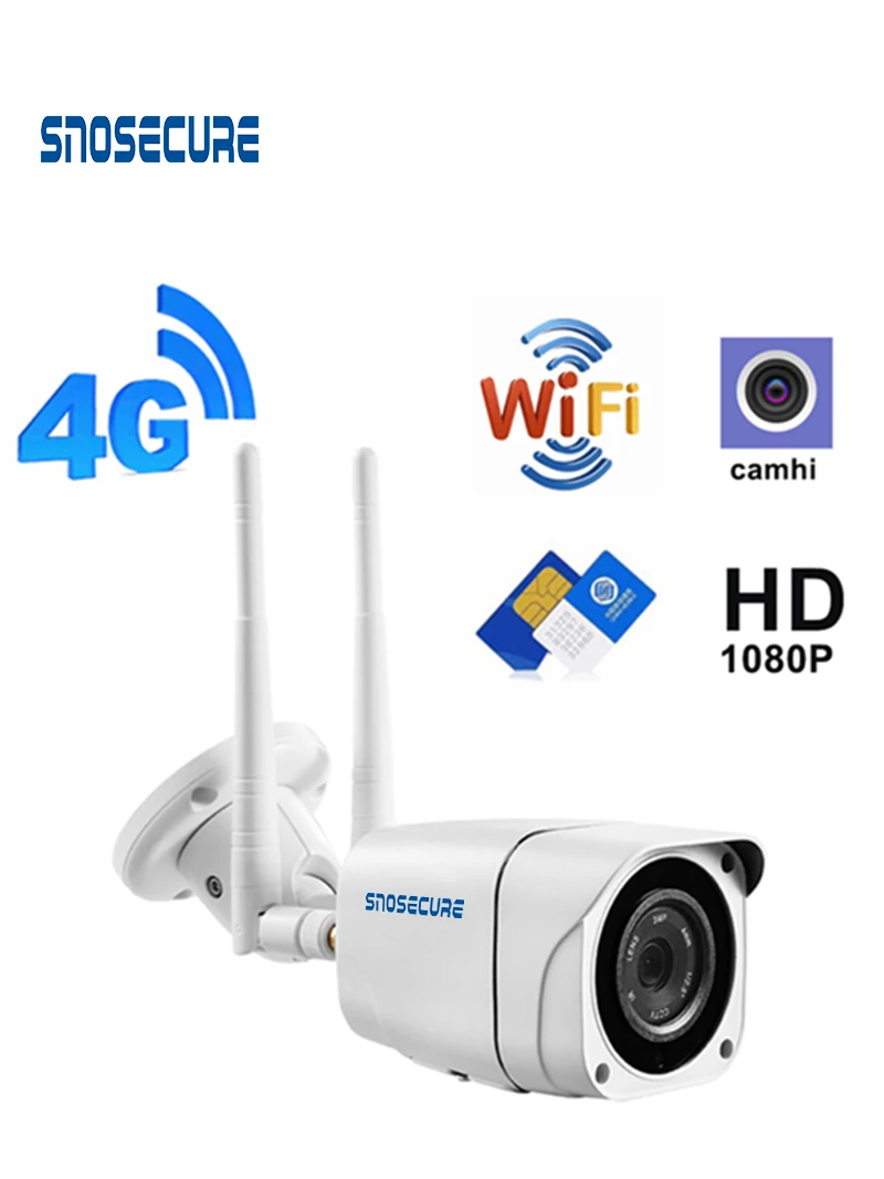 SNOSECURE HD1080P 3G 4G WiFI IP Camera Wireless Outdoor Sim Card GSM Bullet Security Camera Night-Vision 2-Way Audio
SNOSECURE HD1080P 3G 4G WiFI IP Camera Wireless Outdoor Sim Card GSM Bullet Security Camera Night-Vision 2-Way Audio