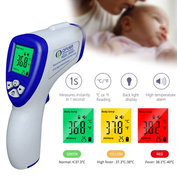 Non-Contact Adult Kid Body Forehead Infrared Thermometer Gun LCD Display Digital Laser Temperature Measurement Tool Office Home
Non-Contact Adult Kid Body Forehead Infrared Thermometer Gun LCD Display Digital Laser Temperature Measurement Tool Office Home