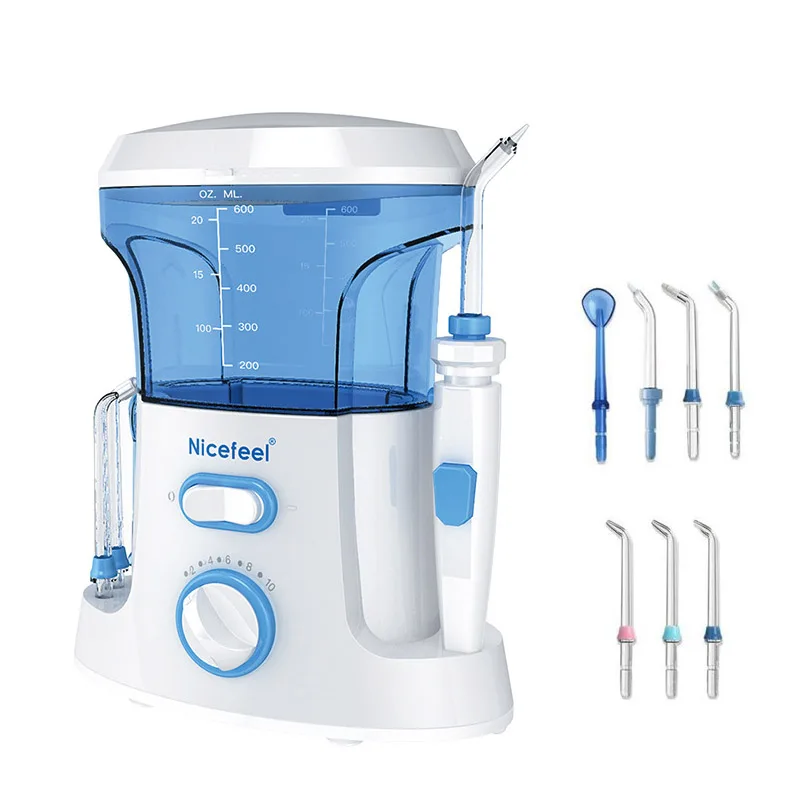 Water Flosser 600ml Oral Irrigator 7 Multifunctional Jet Tips Dental Water Flosser for Braces Care Teeth Cleaning Family
Water Flosser 600ml Oral Irrigator 7 Multifunctional Jet Tips Dental Water Flosser for Braces Care Teeth Cleaning Family