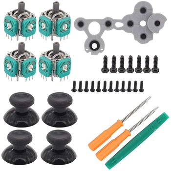 3D Analog Thumb Sticks Sensor Module Cap with D Pads R/L Button T6 T8 Screwdriver Repair Kit for One Controller
3D Analog Thumb Sticks Sensor Module Cap with D Pads R/L Button T6 T8 Screwdriver Repair Kit for One Controller